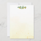 Citroen thema verjaardagsuitnodiging - Party Invit Kaart (Achterkant)