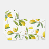 Citroen thema vrijgezellenfeest gunst box bedankdoosjes (Uitgevouwen)