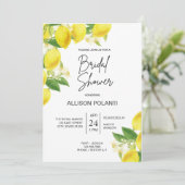 citroen thema Vrijgezellenfeest nodigt uit Kaart (Staand voorkant)