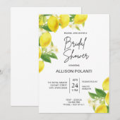 citroen thema Vrijgezellenfeest nodigt uit Kaart (Voorkant / Achterkant)