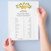 Citroen Thema Zou Ze Liever Bruidsdouche Spel Flyer (Hand)