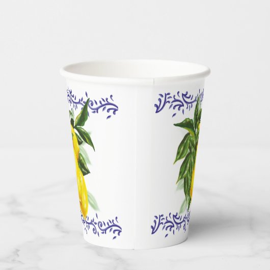 Citroen Toile Europese Stijl Feestdecoratie Papieren Bekers (Rechts)