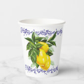 Citroen Toile Europese Stijl Feestdecoratie Papieren Bekers (Voorkant)