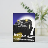 Citroen Traction Avant Briefkaart (Staand voorkant)