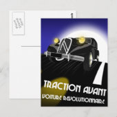 Citroen Traction Avant Briefkaart (Voorkant / Achterkant)