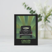 Citroen Traction Avant Briefkaart (Staand voorkant)