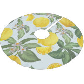 Citroen Tropisch Fruit  Patroon Kerstboom Rok (Gekanteld)