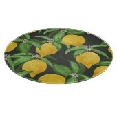  citroen tropisch patroon snijplank (Hoek)