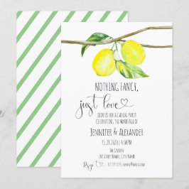 Citroen trouwreceptie uitnodiging