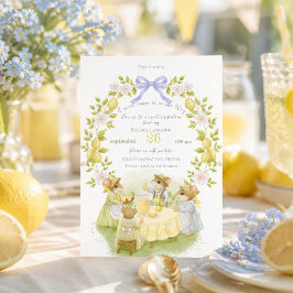 Citroen Tuin met Muizen Baby shower Kaart