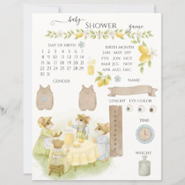 Citroen Tuin met Muizen baby shower spel