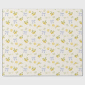 Citroen tuin met muizen cadeaupapier (Vlak)