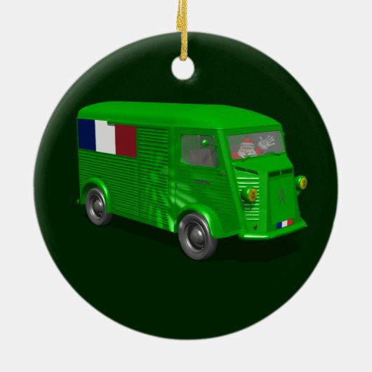 Citroen Type H Van Tube Keramisch Ornament (Achterkant)
