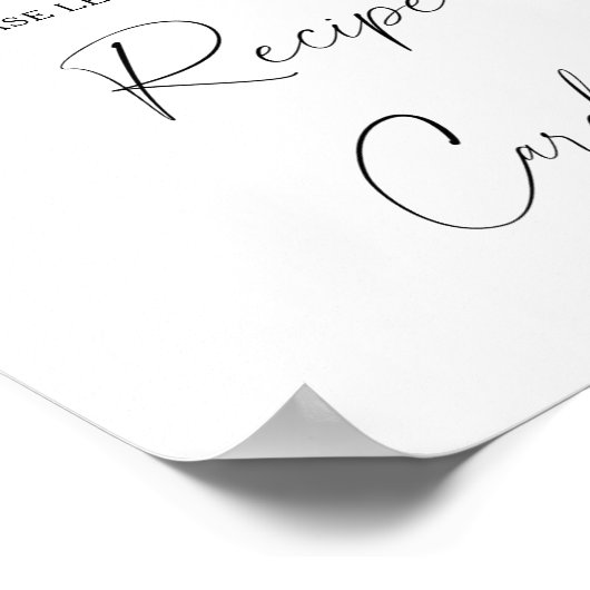 Citroen - Uw receptkaart hier Poster (Hoek)