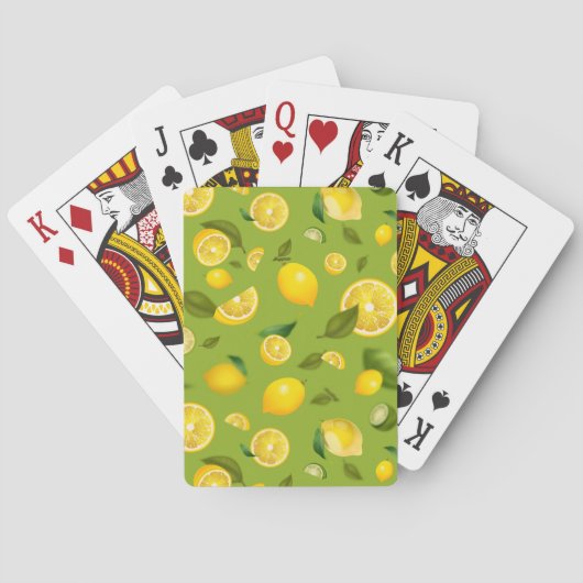 Citroen Variëteit 8 Pokerkaarten (Achterkant)