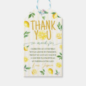 Citroen Verjaardag Favor Tags Cadeaulabel (Voorkant)