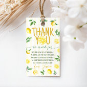 Citroen Verjaardag Favor Tags Cadeaulabel