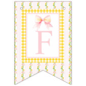 Citroen verjaardag grootmillennial bunting banner (Tweede vlag)