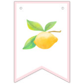 Citroen verjaardag grootmillennial bunting banner (Eerste vlag)