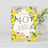 Citroen Verjaardag Kaart (Staand voorkant)