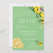 Citroen Verjaardag Kaart (Achterkant)