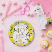 Citroen Verjaardag Papieren Bordje (Feest)