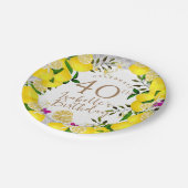Citroen Verjaardag Papieren Bordje (Gekanteld)