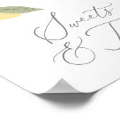 Citroen Verjaardagsfeestje Sweets and Treats Teken Poster (Hoek)