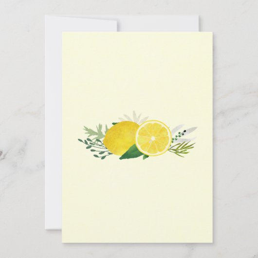 Citroen verjaardagsfeestje uitnodiging (Achterkant)