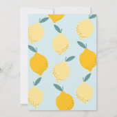 Citroen verjaardagsuitnodiging kaart (Achterkant)