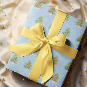 Citroen versierde Kerstboom Pittig Cadeaupapier