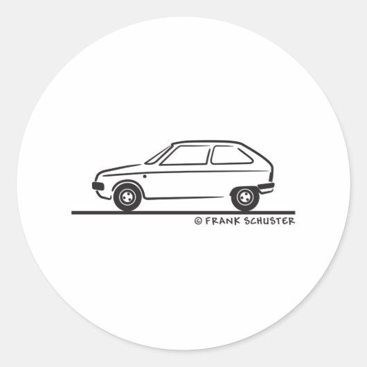 Citroën Visa Citroen Visa Ronde Sticker (Voorkant)