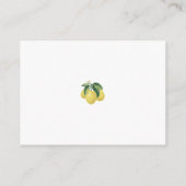 Citroen vlinder Baby shower luier Raffle Informatiekaartje (Achterkant)