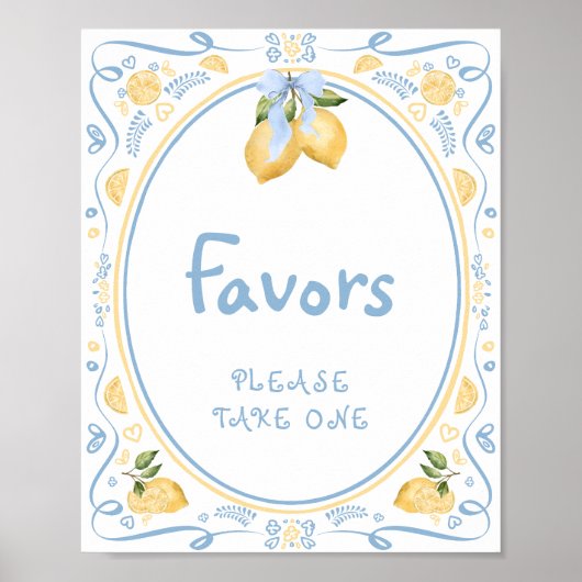 Citroen Vrijgezellenfeest Favors Poster (Voorkant)