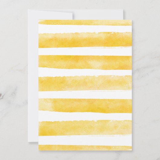 Citroen Vrijgezellenfeest Floral Lemon Main Squeez Kaart (Achterkant)