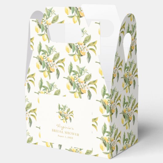 Citroen Vrijgezellenfeest gunstbox Bedankdoosjes (Geopend)