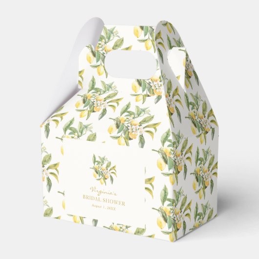 Citroen Vrijgezellenfeest gunstbox Bedankdoosjes (Voorkant Zijde)