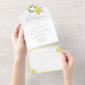 Citroen Vrijgezellenfeest met Recept Kaart (Afscheurbaar)