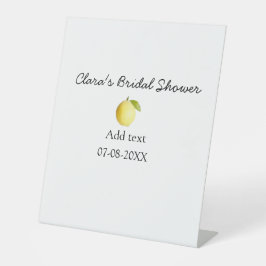 Citroen vrijgezellenfeest Modern eenvoudig Minimal Reclamebord Met Voetstuk