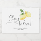 Citroen Vrijgezellenfeest Mousserende Wijn Etiket (Enkel label)