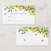 Citroen Vrijgezellenfeest | Raad eens hoeveel kuss Informatiekaartje (Voorkant / Achterkant)