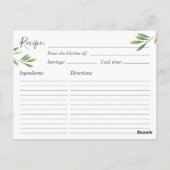 Citroen Vrijgezellenfeest Recept Kaart Citrus Rust (Achterkant)