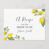 Citroen Vrijgezellenfeest Recept Kaart Citrus Rust (Voorkant)