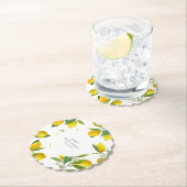 Citroen vrijgezellenfeest sint-jakobsschelp kartonnen onderzetters (Insitu)