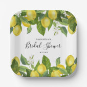 Citroen Vrucht Bridal Shower Papieren Bord (Voorkant)