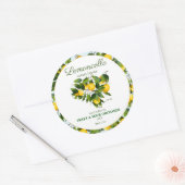 Citroen Vrucht Limoncello Ronde Sticker (Envelop)