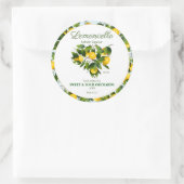 Citroen Vrucht Limoncello Ronde Sticker (Tas)