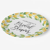 Citroen Vruchten Bruidsdiner Papieren Bordje (Gekanteld)