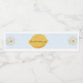 Citroen Water Fles Label Verjaardag Waterfles Etiket (Enkel label)