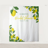 Citroen Watercolor Bruiloft Backdrop Wandkleed (Voorkant)